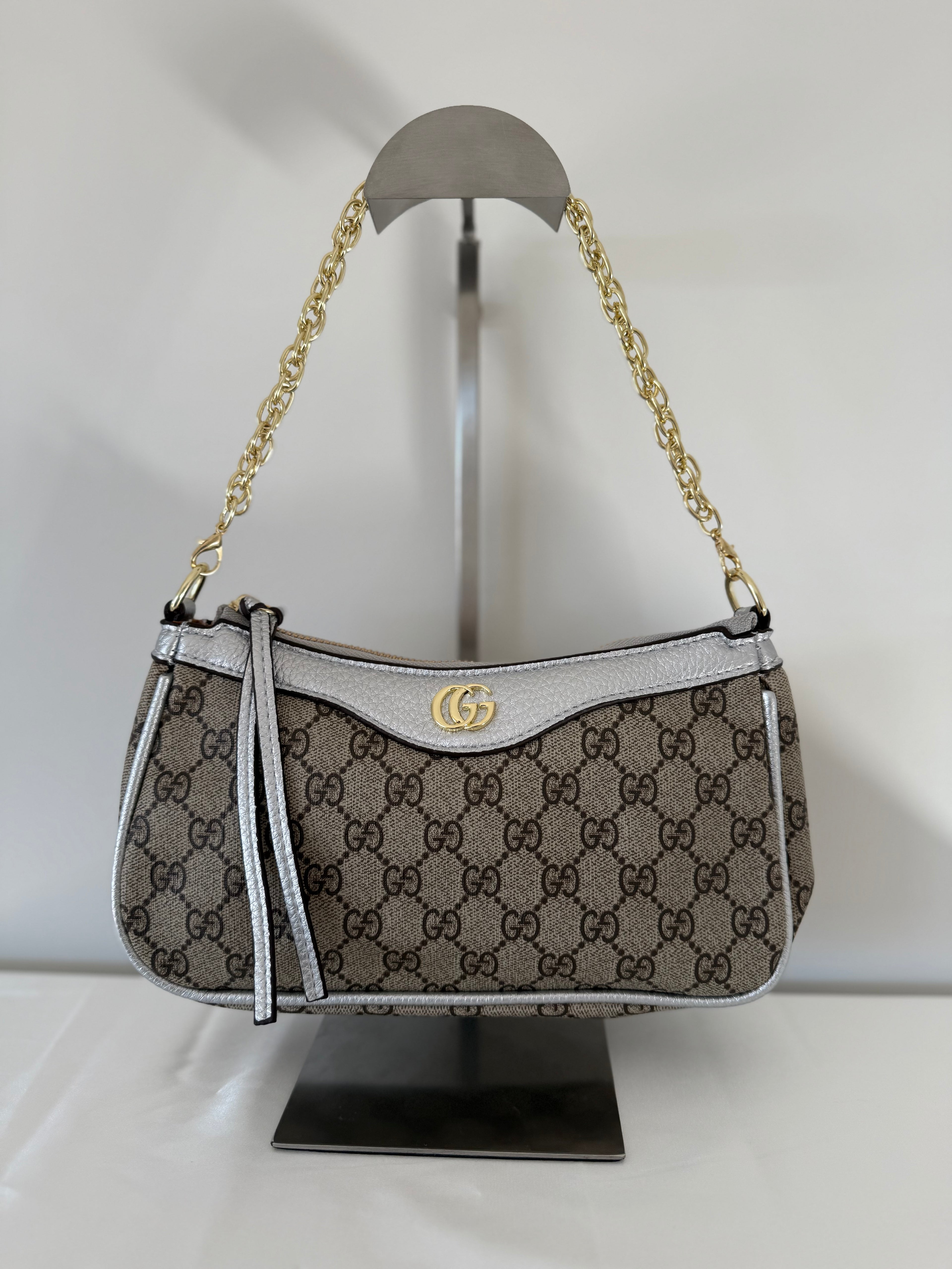 Tan/Silver GG Bag
