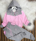 Kids Pink & Grey Tracksuit