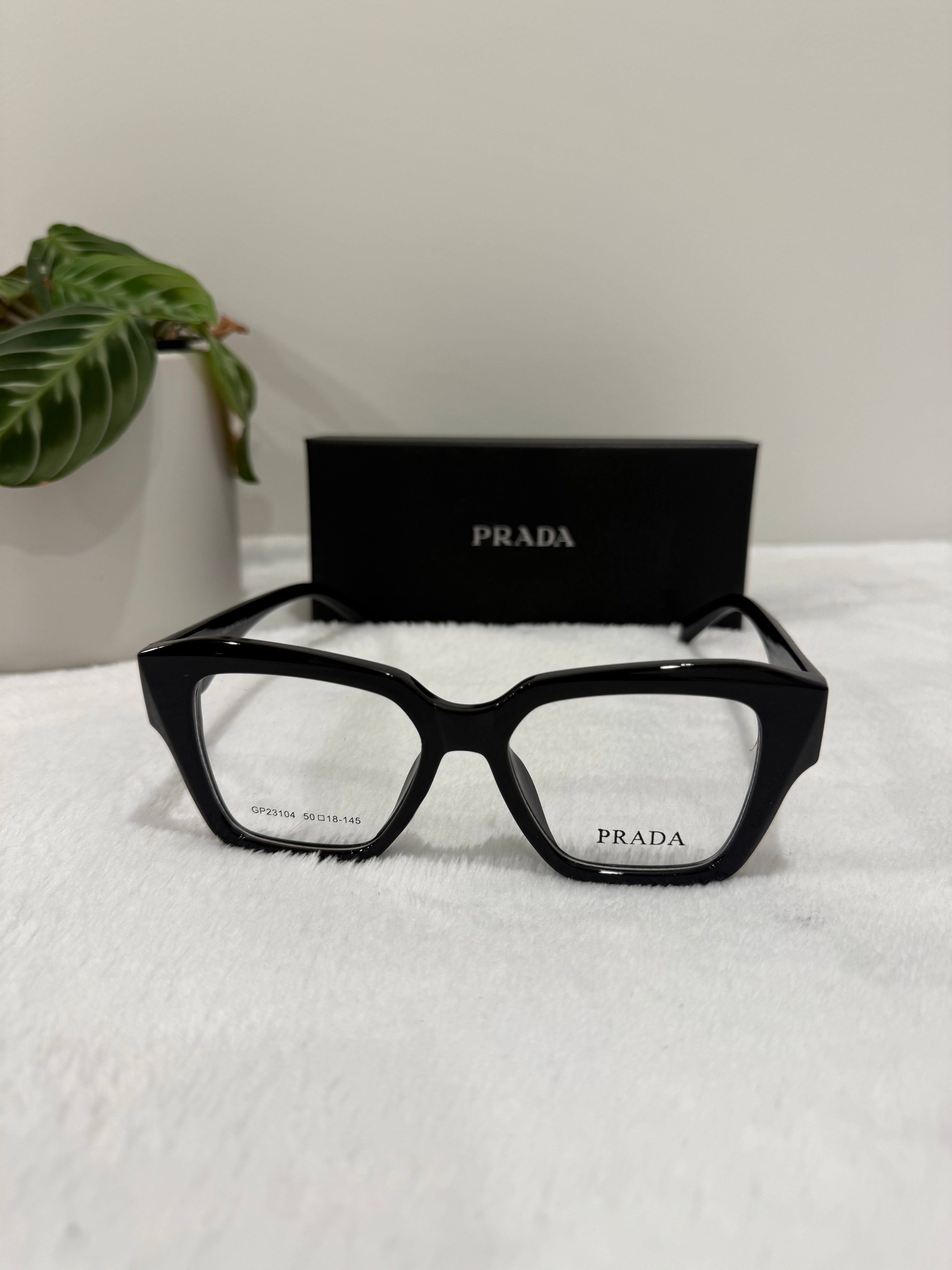 Black Clear Prad* Glasses