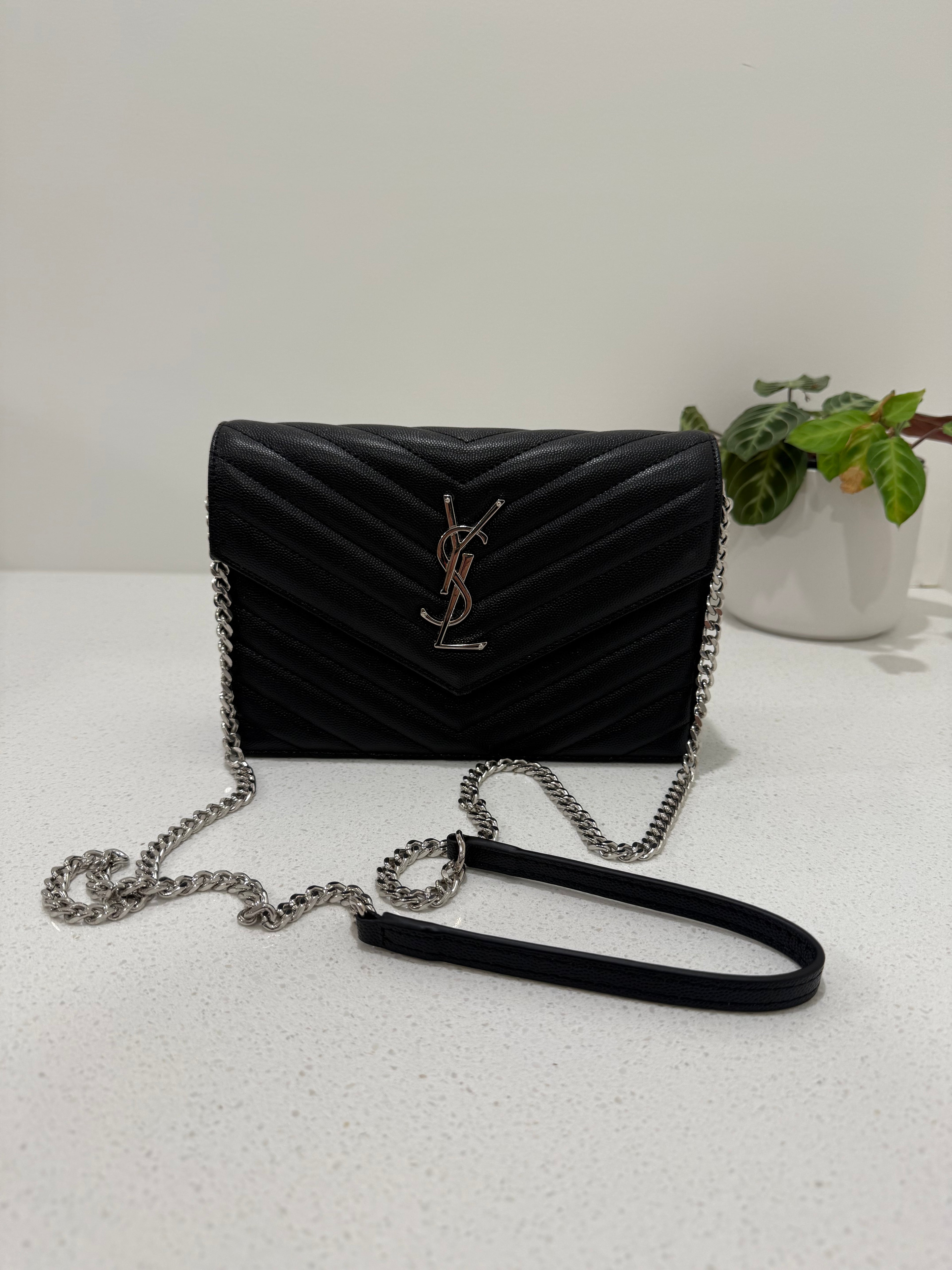 Ysl crossbody bag (silver detailing)