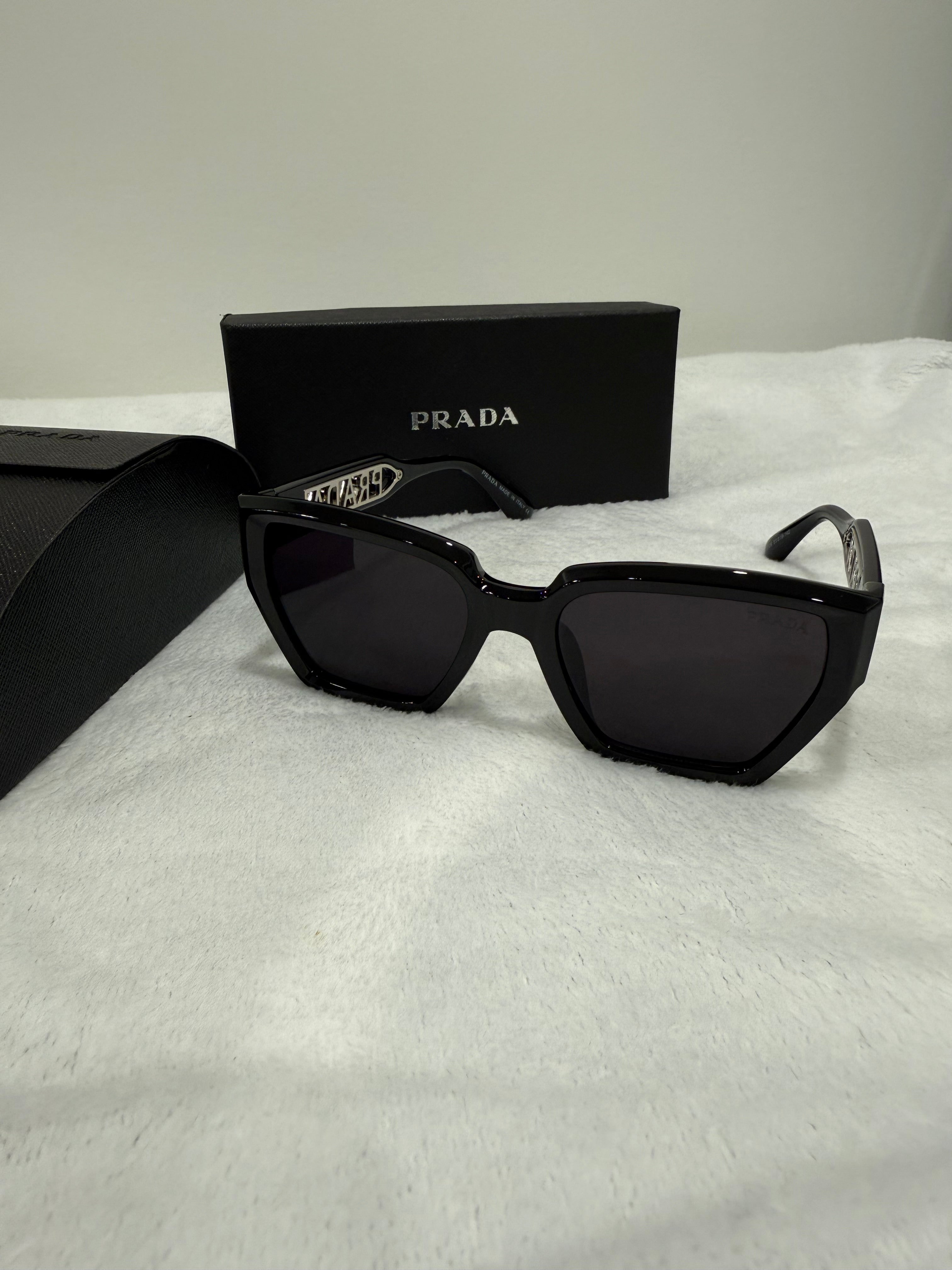 Black and silver glasses