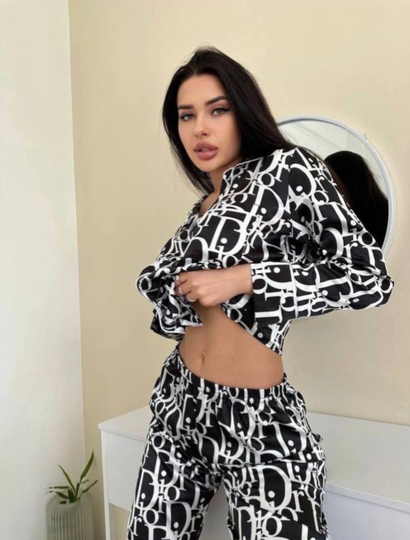 Black & White pjs (comes with matching scrunchie)