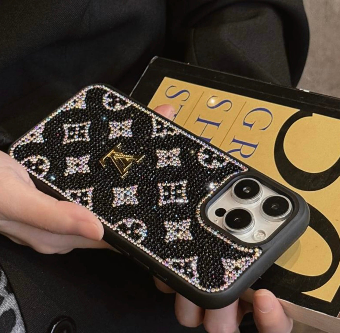 Black Sparkly Phone Case