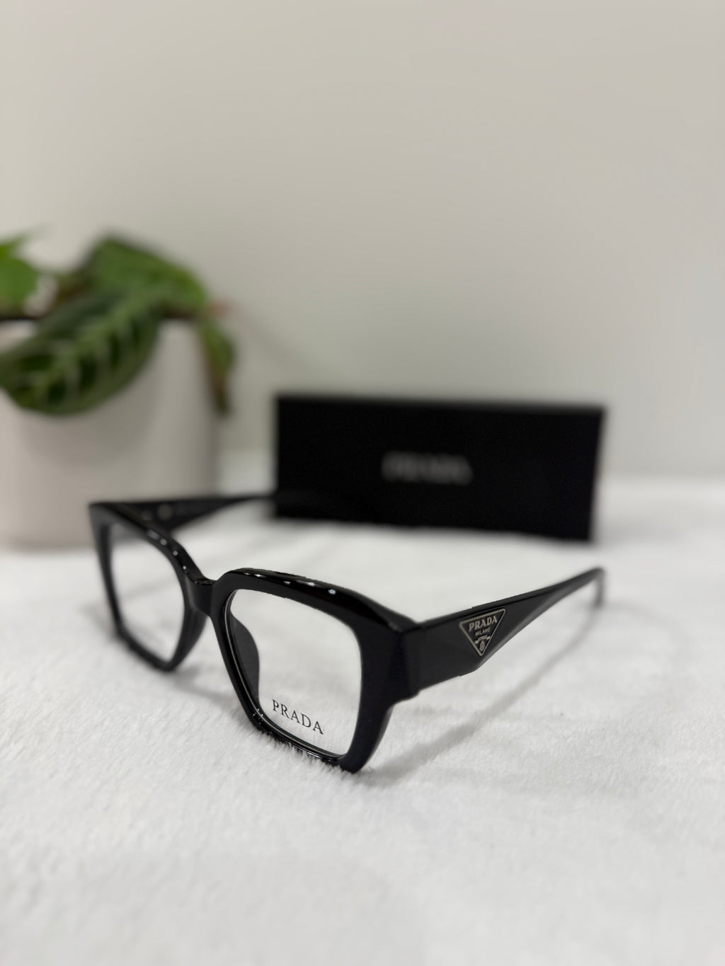 Black Clear Prad* Glasses
