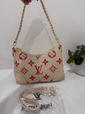 White & pink lv shoulder bag
