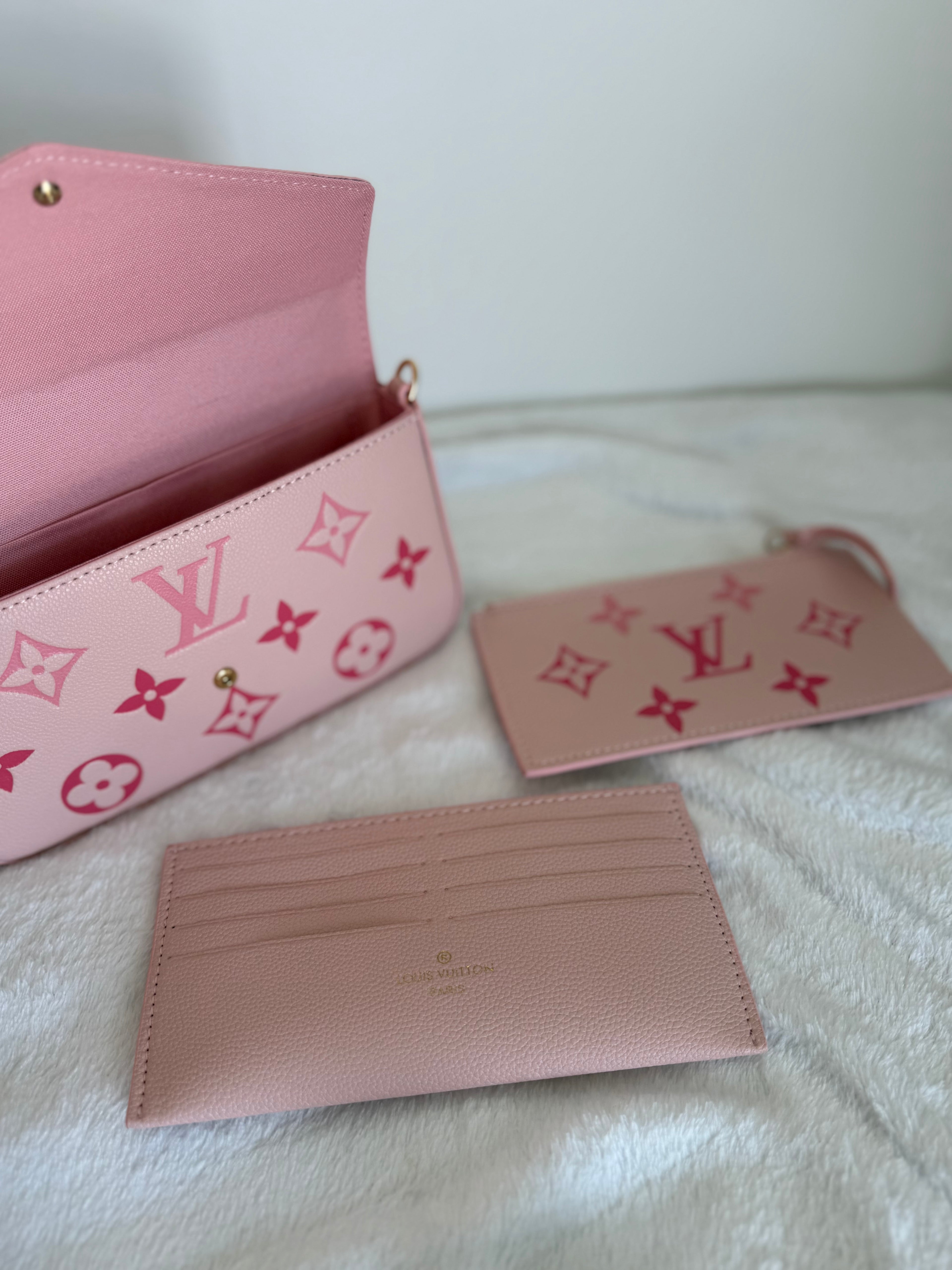 Pink lv crossbody bag