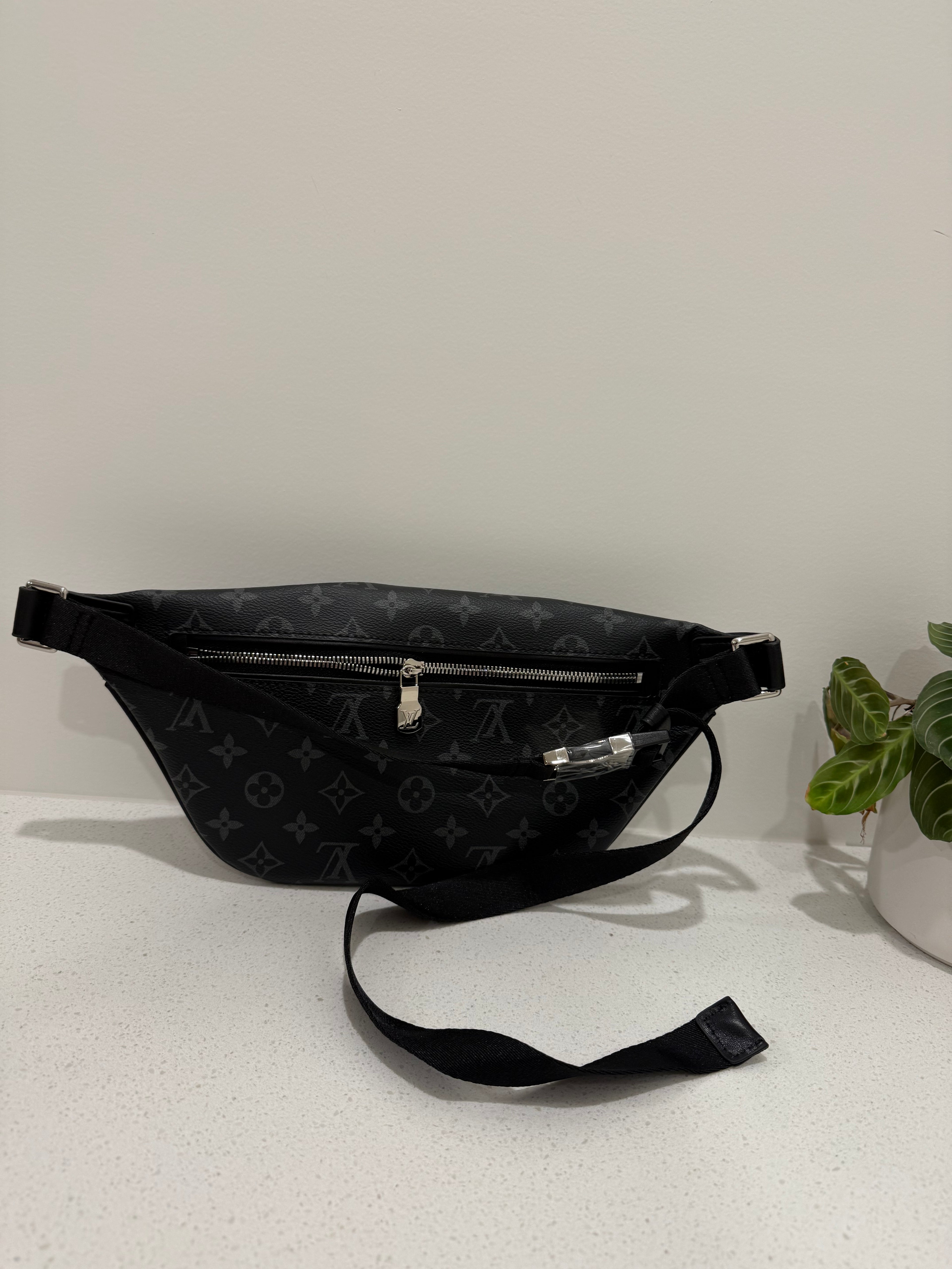 Black lv fanny pack