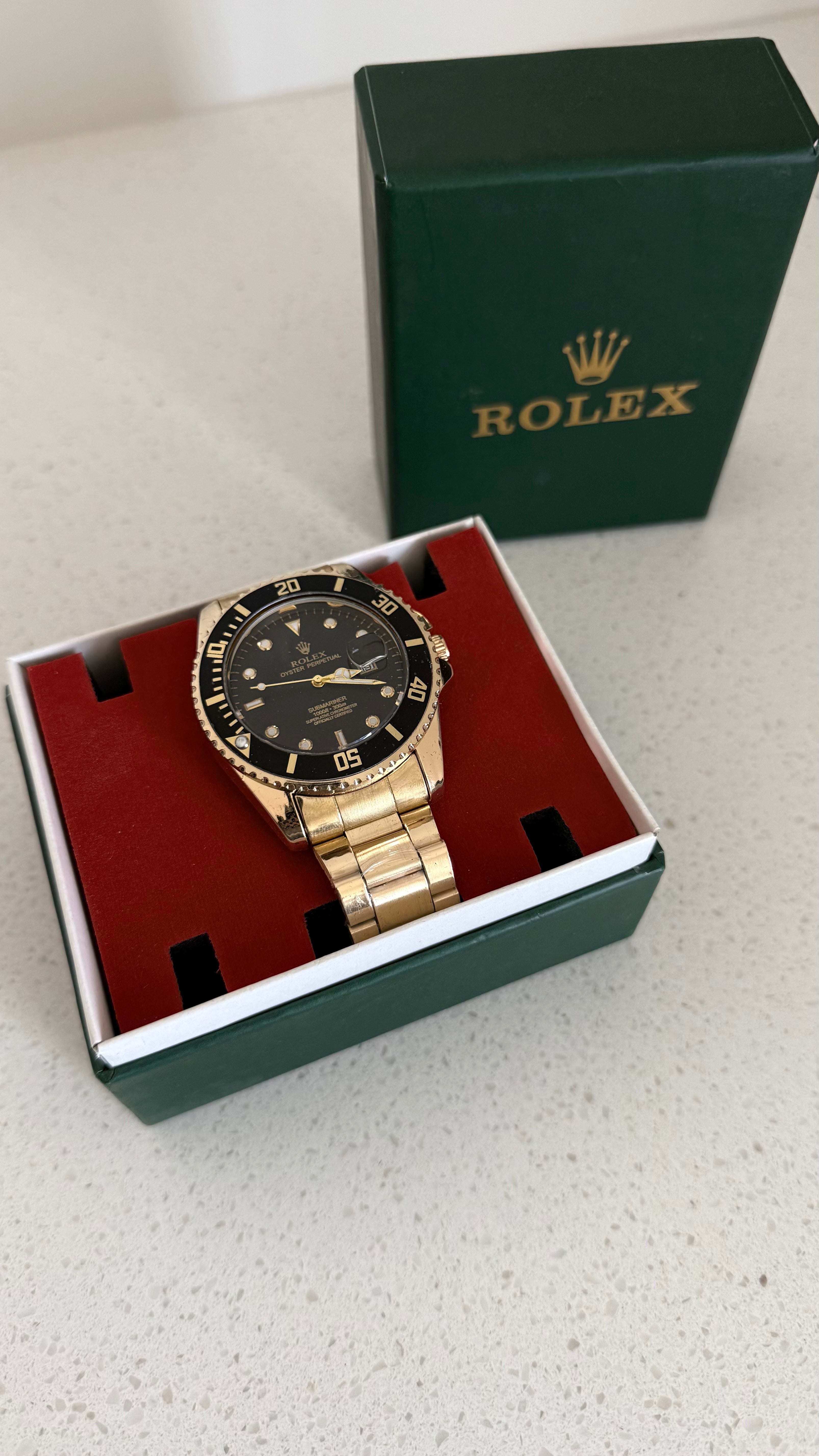 Gold & Black watch