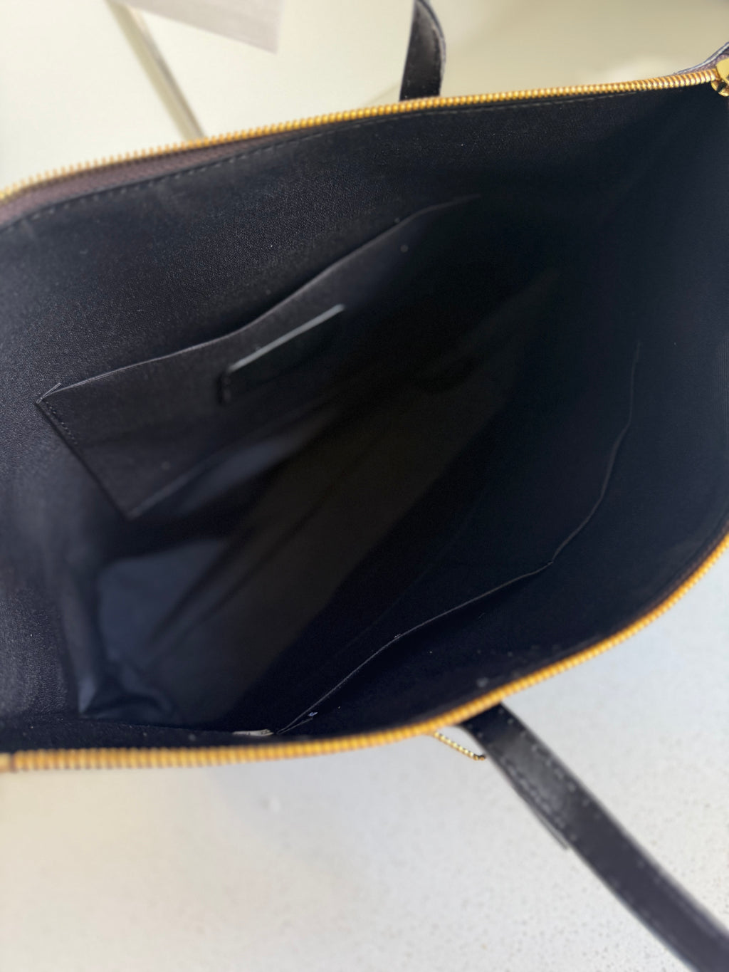 Brown tote bag