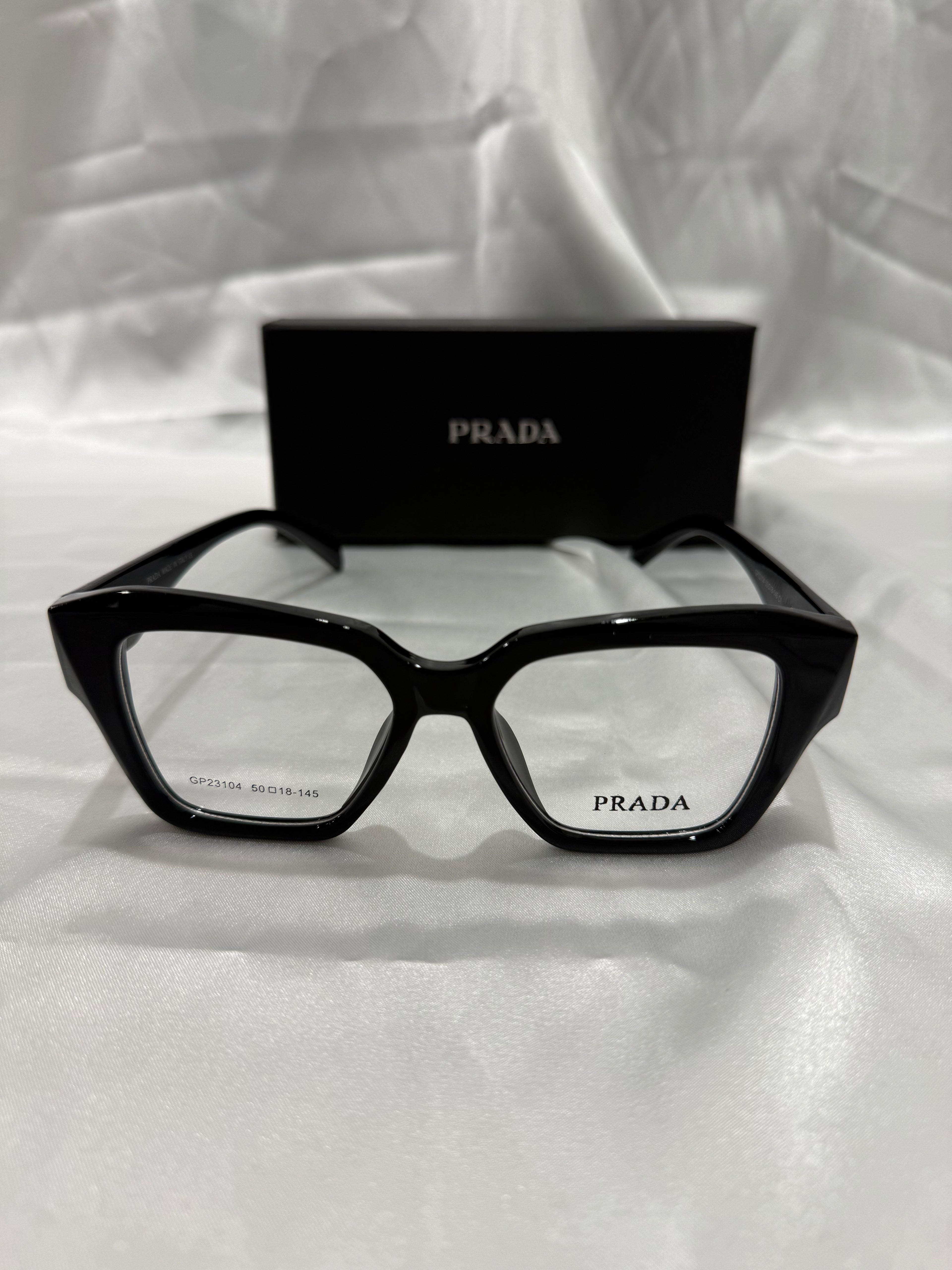Pr*da Clear Glasses