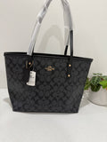 Black tote bag