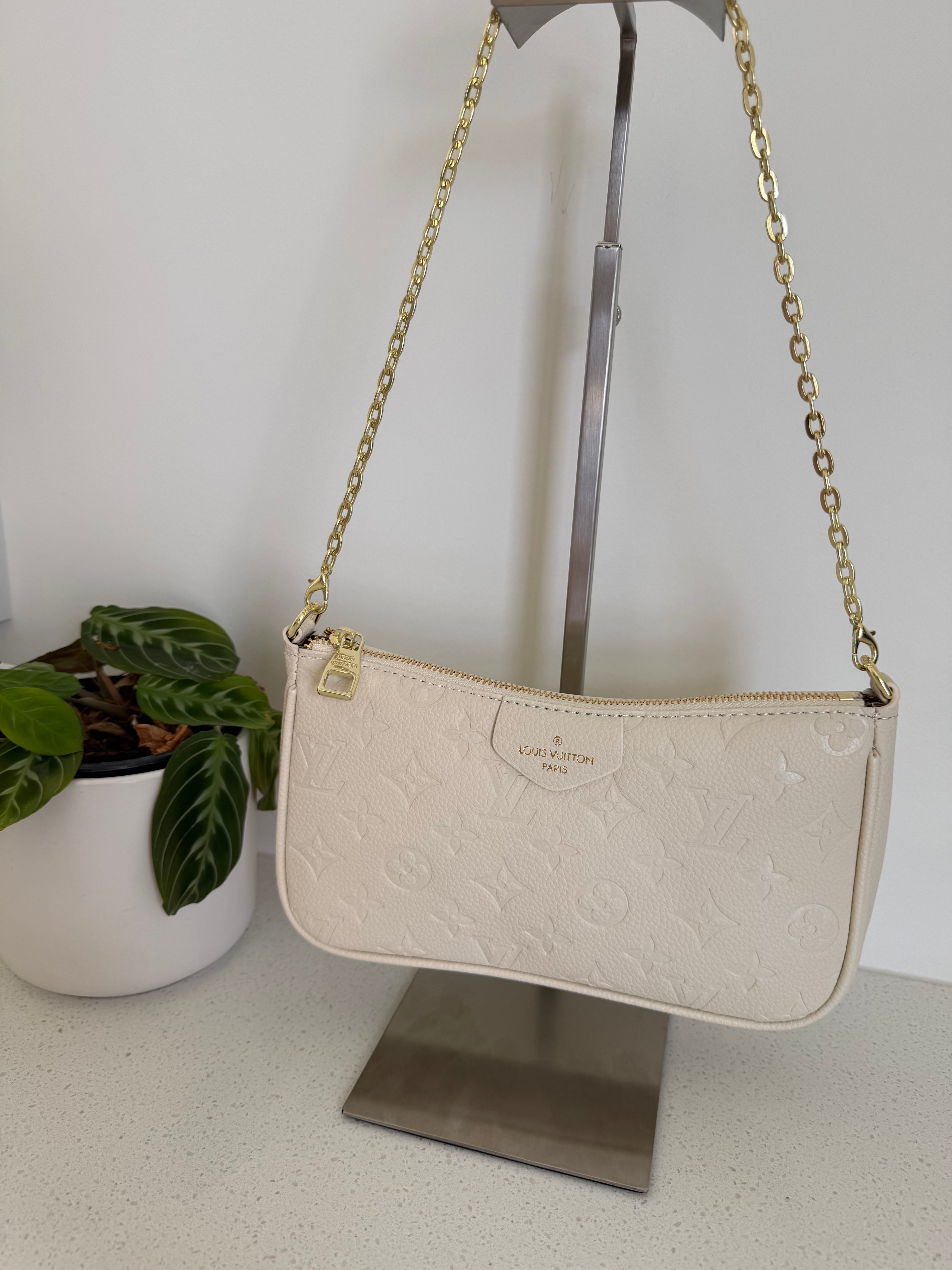 White LV Bag