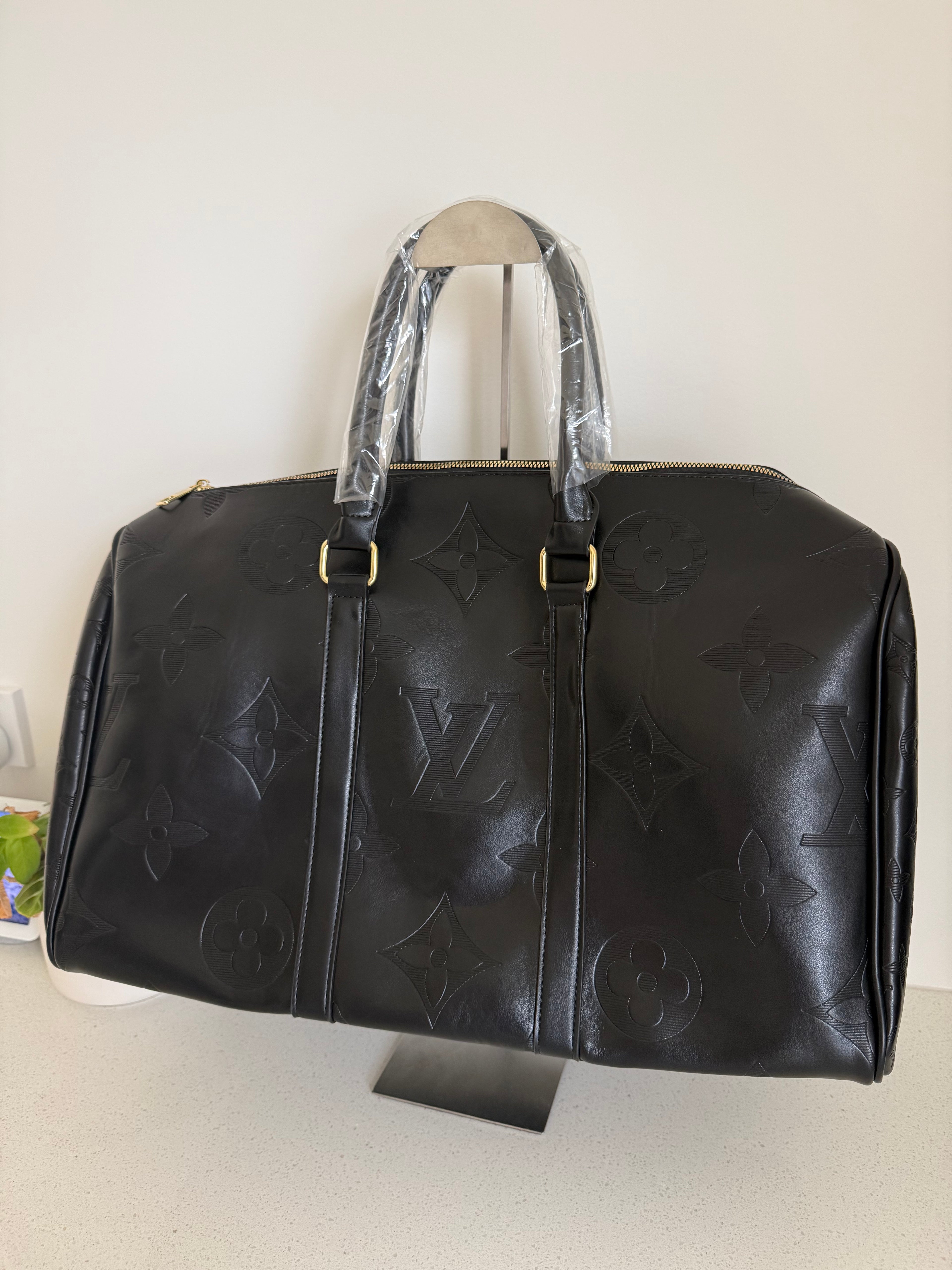 Black LV Overnight Bag (comes with long strap)
