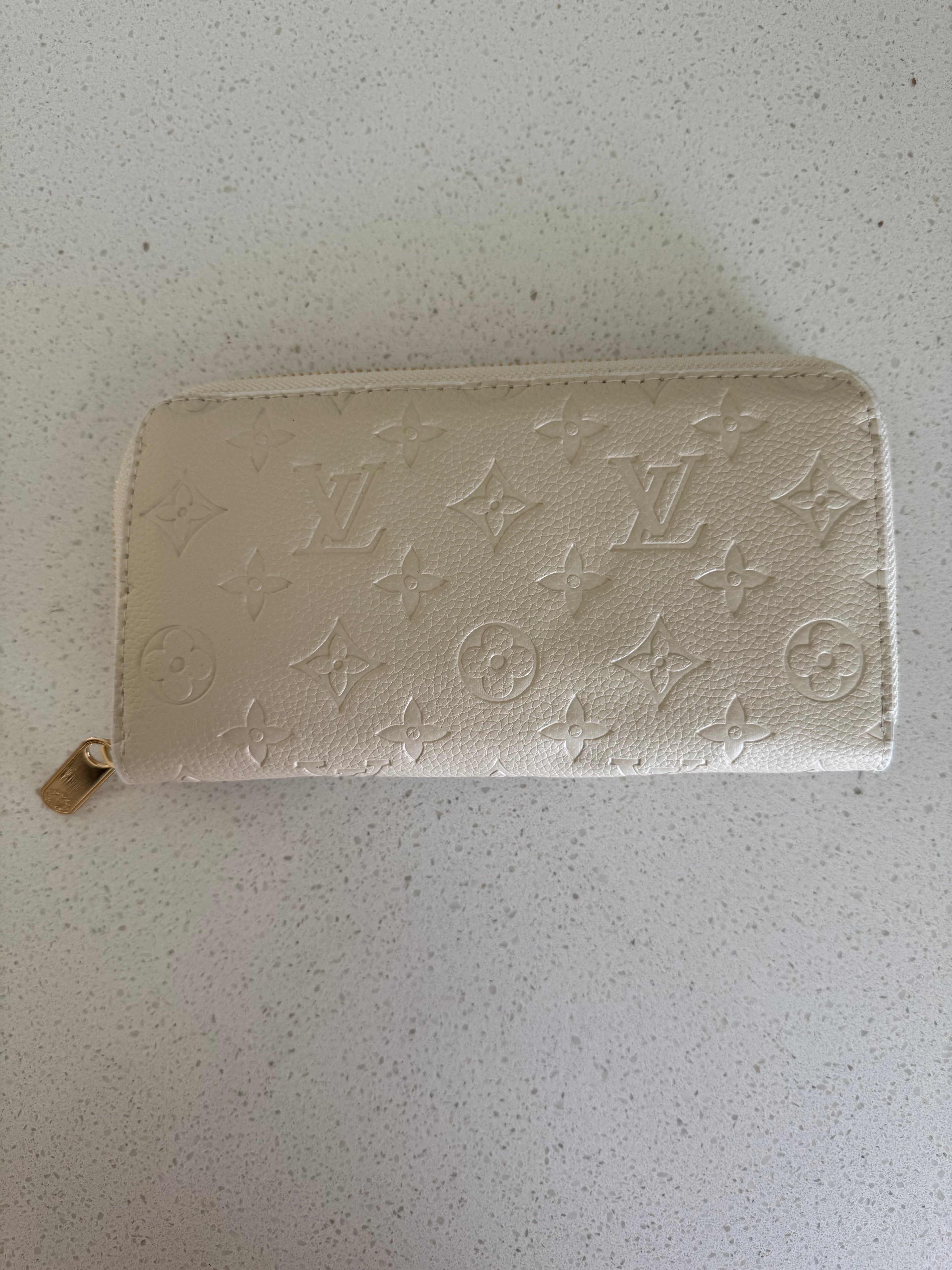 White LV Wallet