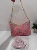 Pink lv shoulder bag