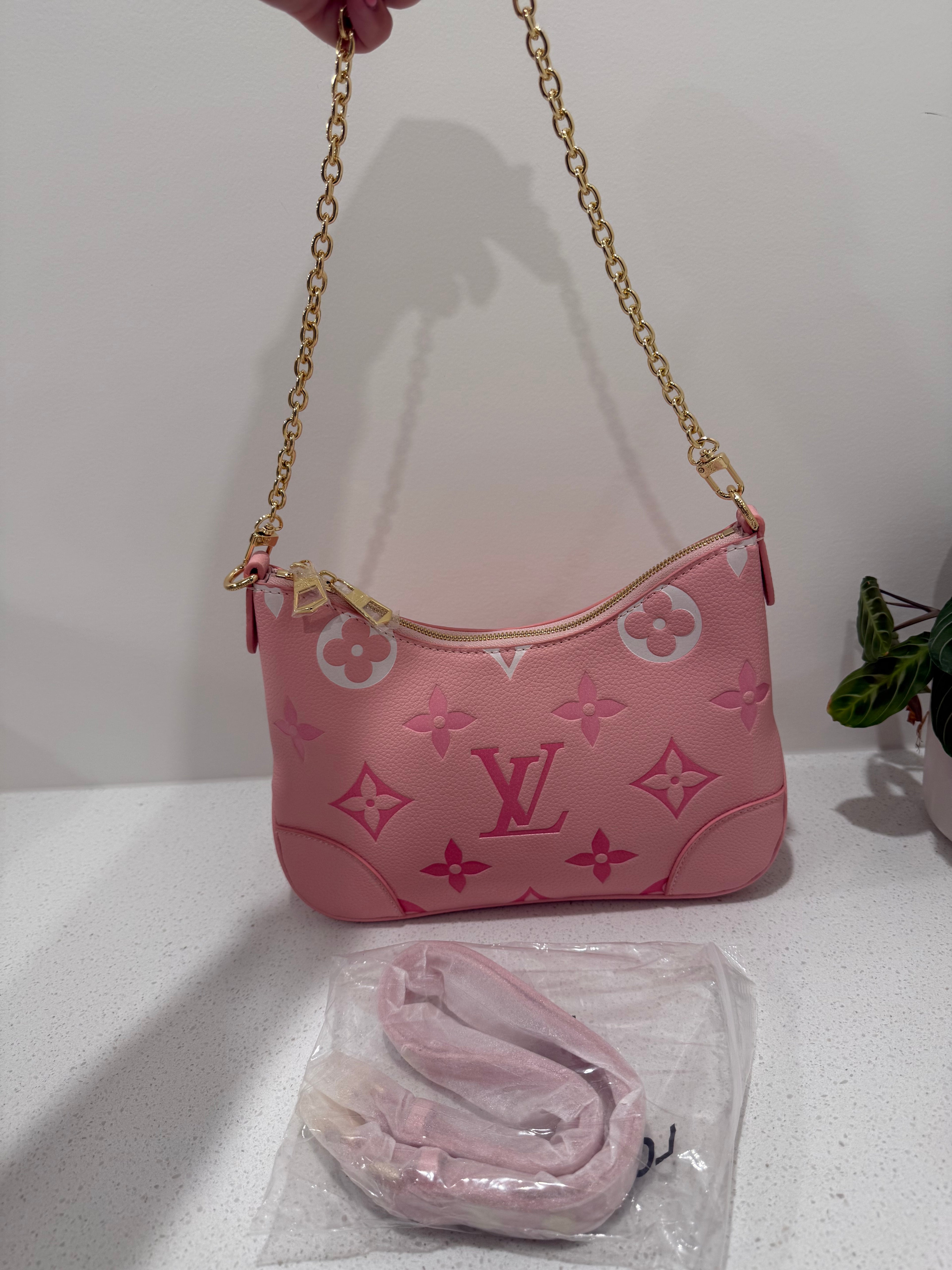 Pink lv shoulder bag