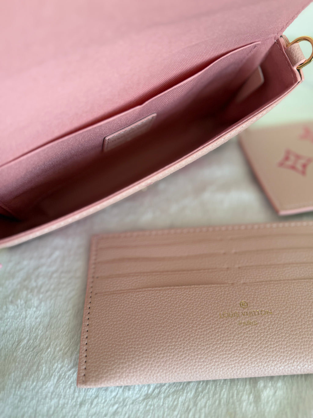 Pink lv crossbody bag