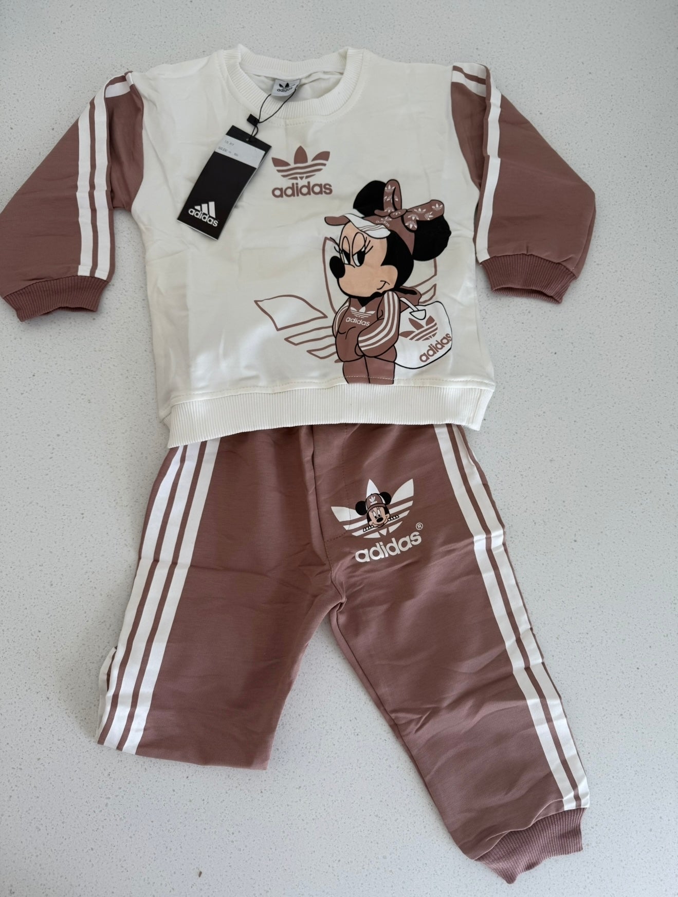 Kids Brown & White Tracksuit