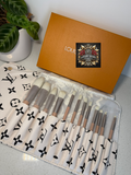 Lv makeup brush set